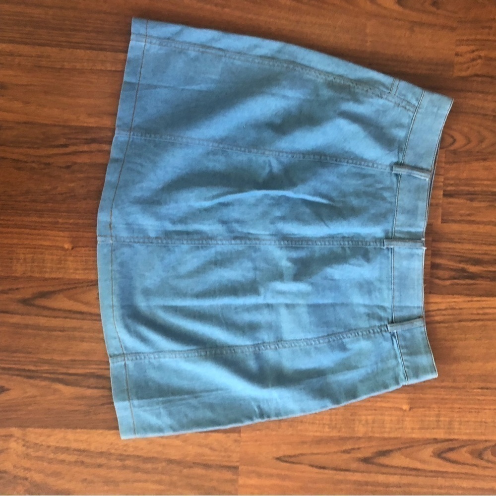 JEAN skirt button down floral size large - Picture 4 of 4